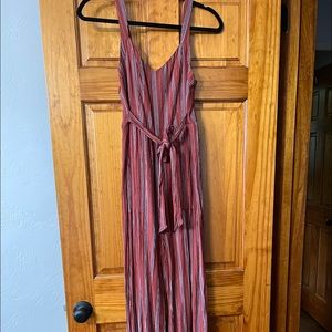 Wide leg jumper burnt orange color